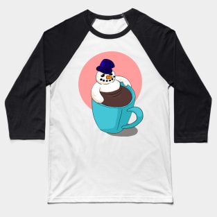 Snow Marshmallow Baseball T-Shirt